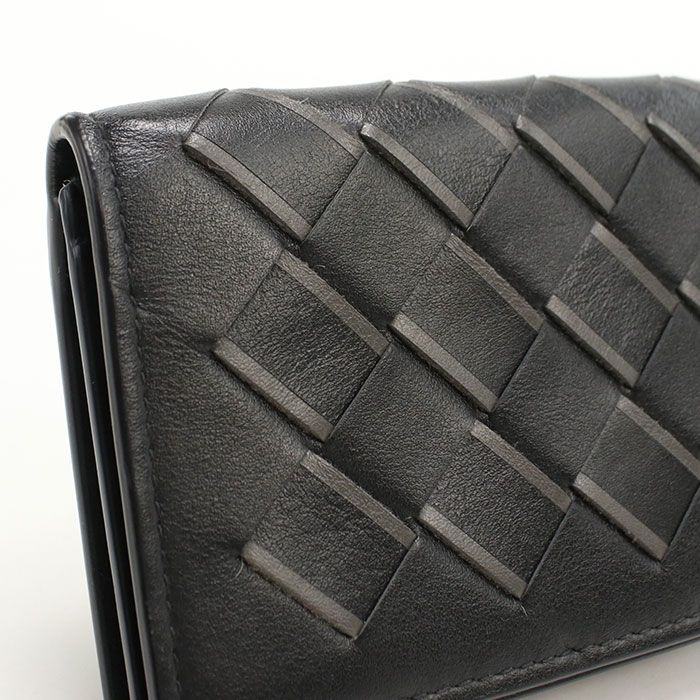 Bottega Veneta Business Card Case Intrecciato Holder Leather