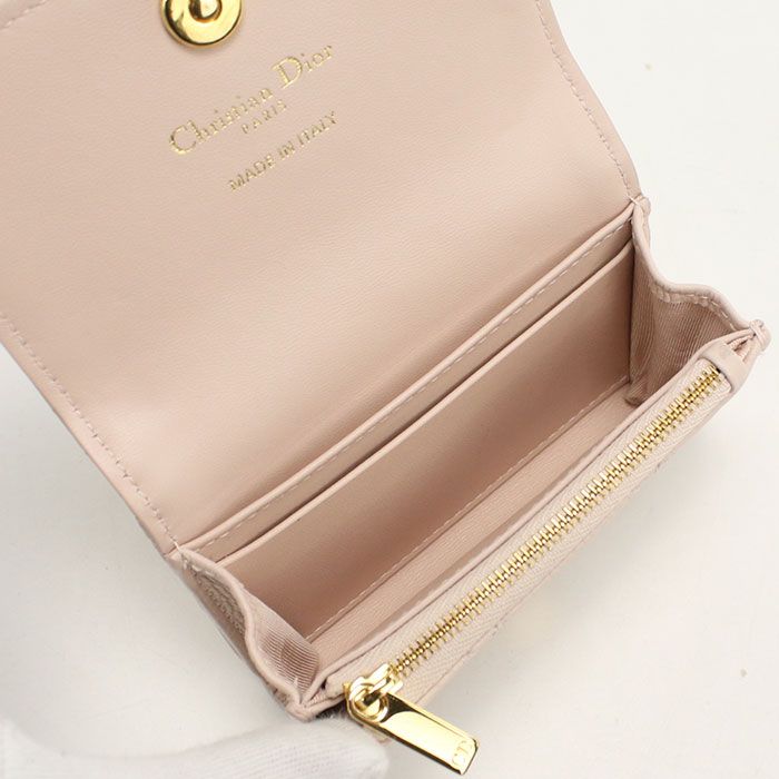Dior Glycine Wallet Dio Lucaro Coin Purse Lambskin