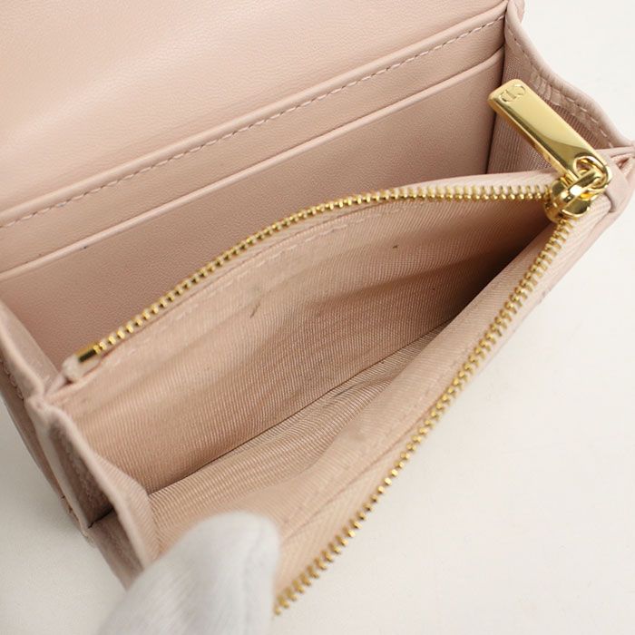 Dior Glycine Wallet Dio Lucaro Coin Purse Lambskin