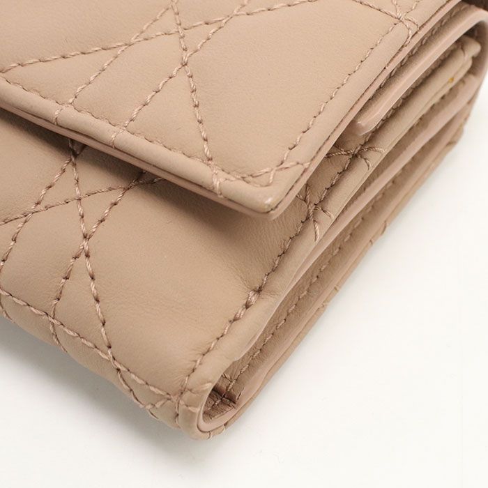 Dior Lotus Wallet Trifold Lambskin
