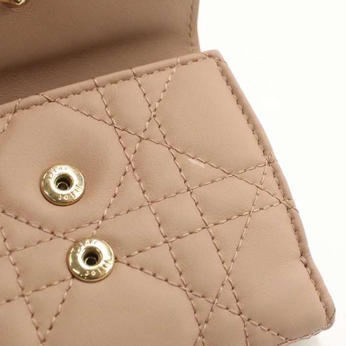 Dior Lotus Wallet Trifold Lambskin