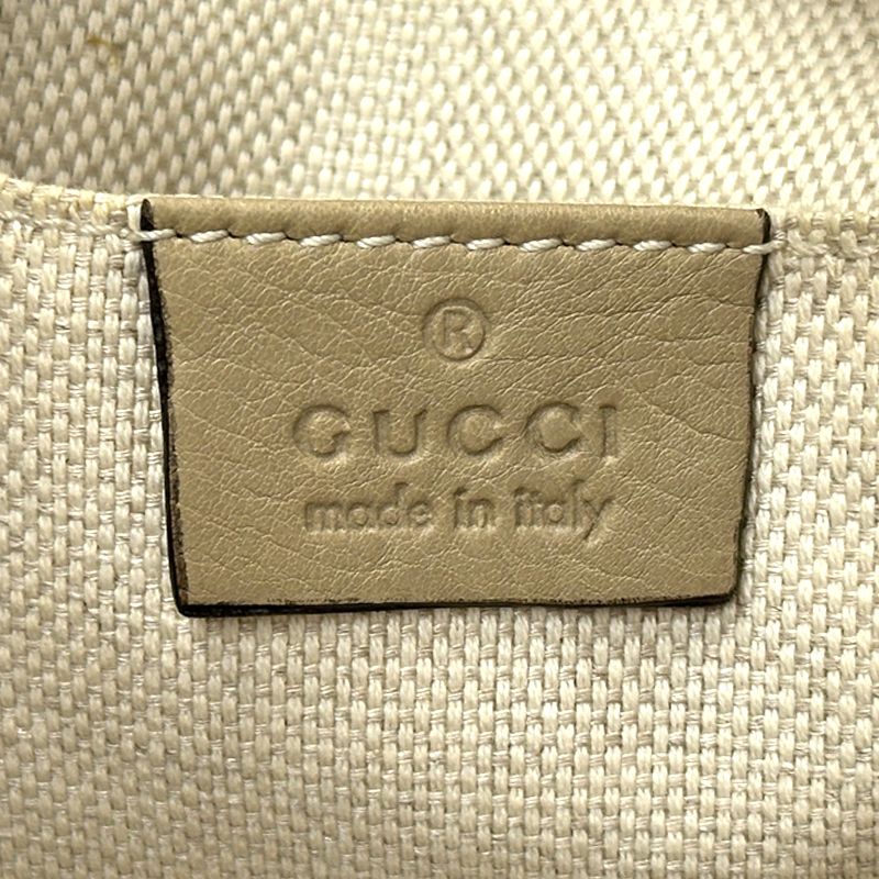 Gucci Interlocking Shoulder Bag Leather Soho Beige