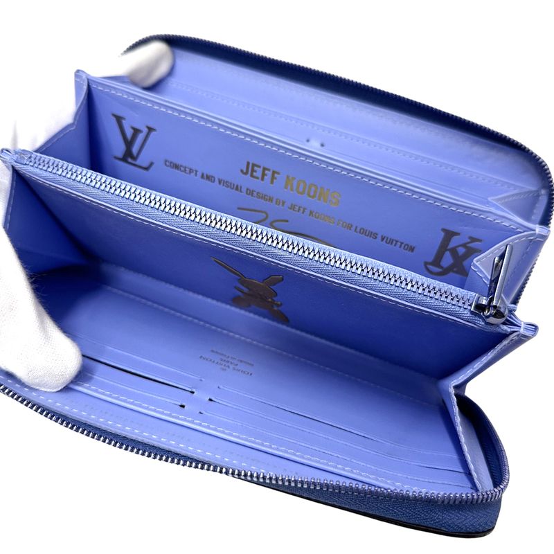 Louis Vuitton Wallet Clemence Zippy Blue