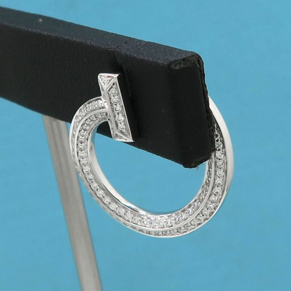 Tiffany & Co T One Open Diamond Earrings