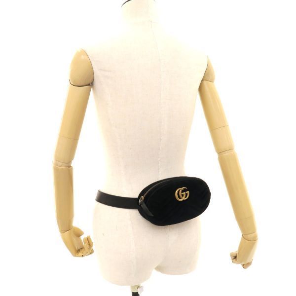 Gucci GG Marmont Velour Waist Bag