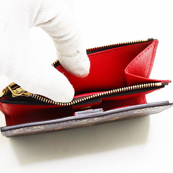 Louis Vuitton LV TM Portefeuille Lisa Monogram Cherry Bifold Brown Multicolor
