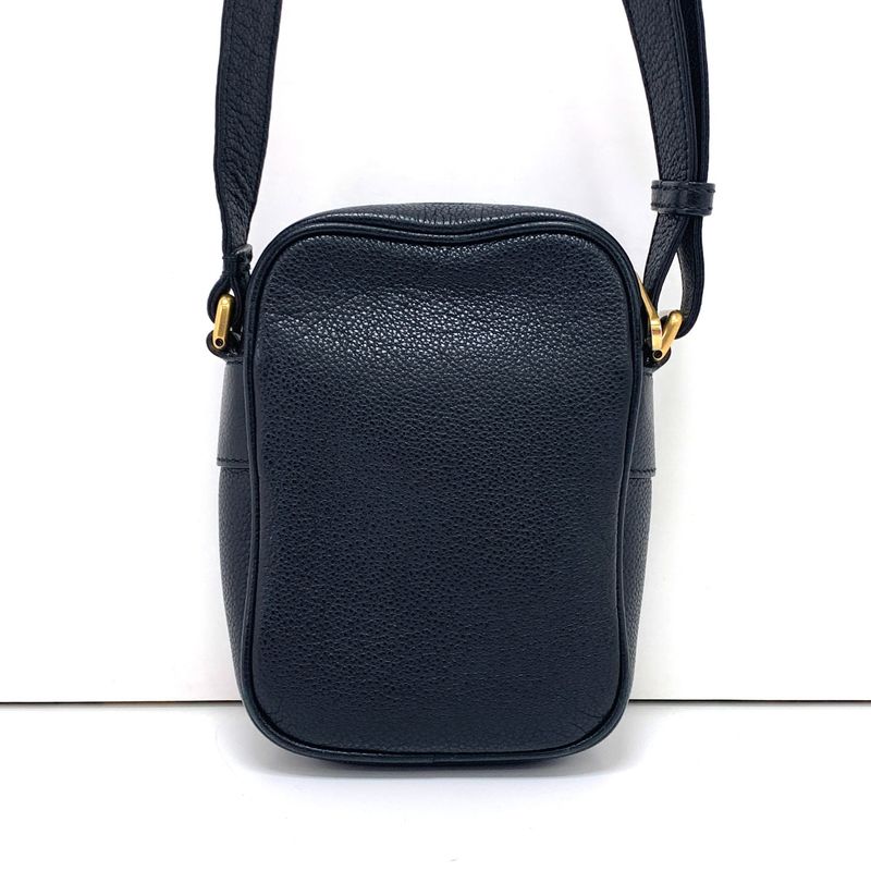 Gucci Shoulder Bag Logo Print Black