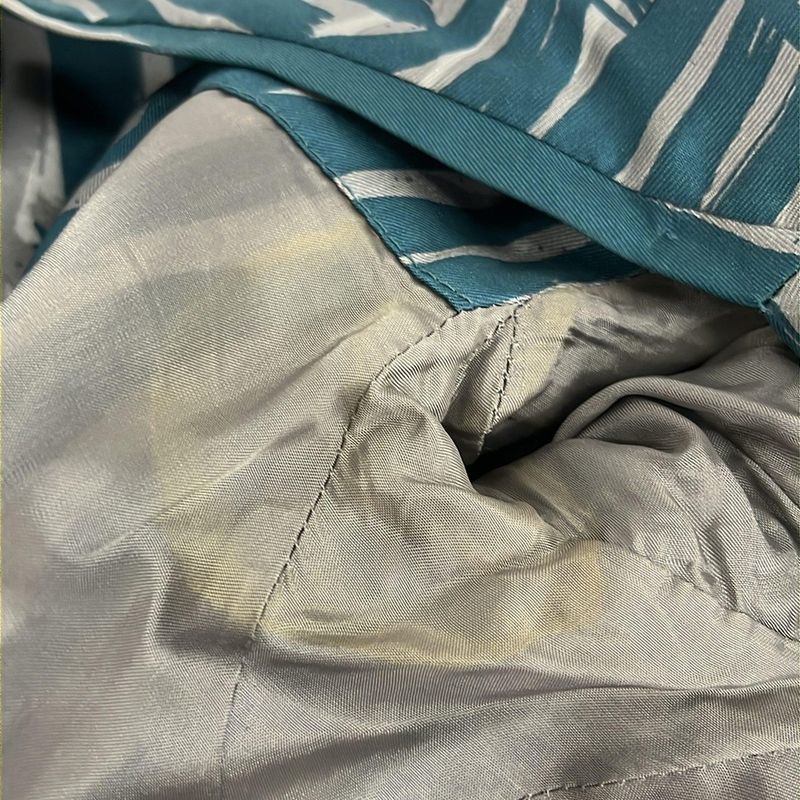 Loewe Dress 36 S Blue Green Gray Light Crew Neck Long