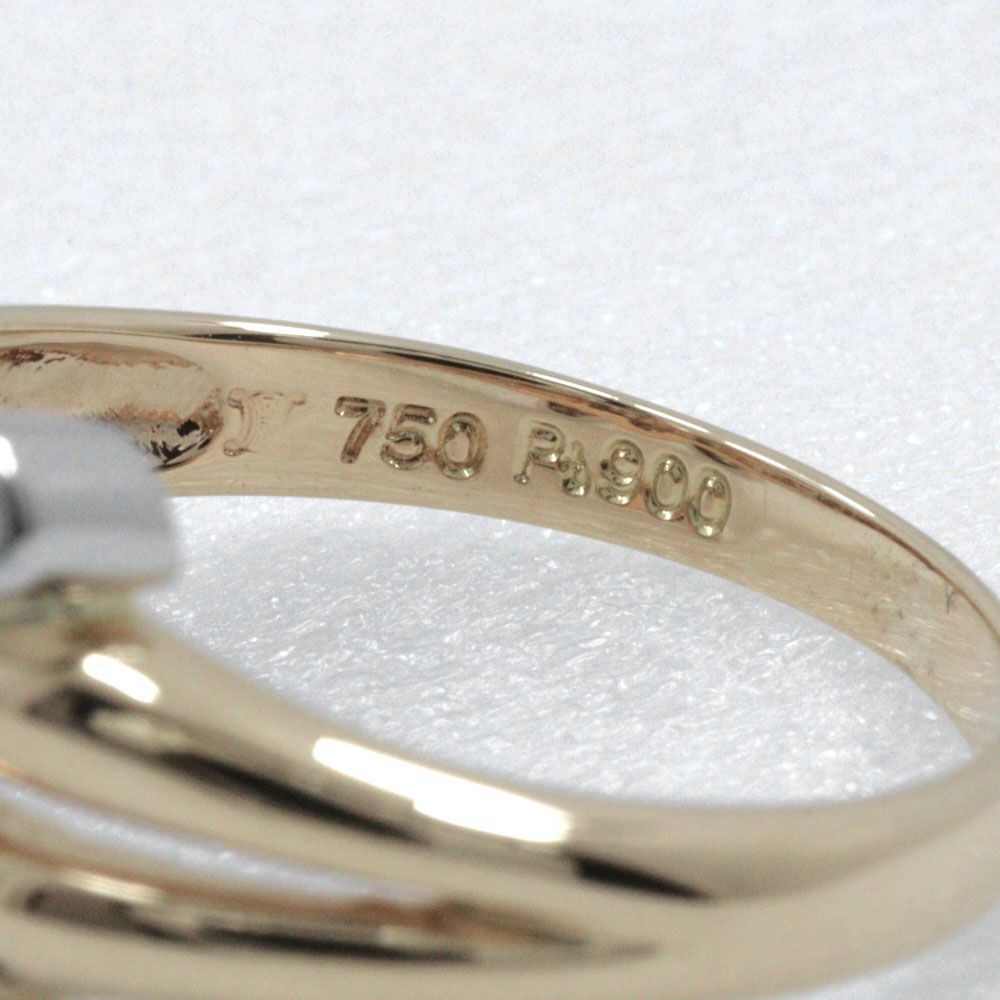 Celine Macadam 18K Yellow Gold Diamond Ring