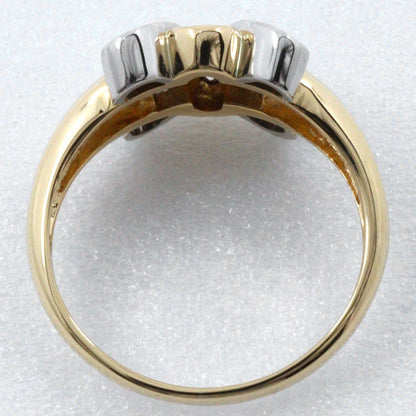 Celine Macadam 18K Yellow Gold Diamond Ring
