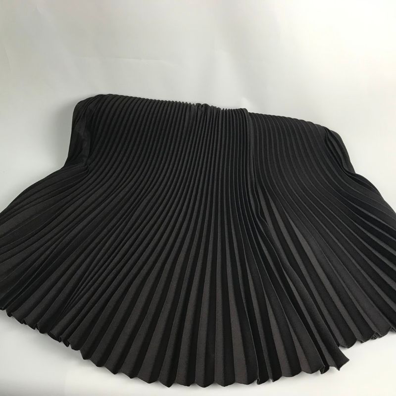 Prada Long Skirt Pleated S Dark Brown
