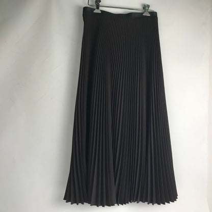 Prada Long Skirt Pleated S Dark Brown