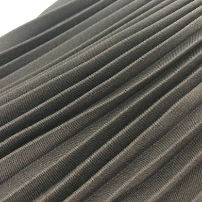 Prada Long Skirt Pleated S Dark Brown