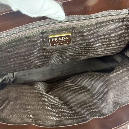 Prada Top Handle Tote Logo