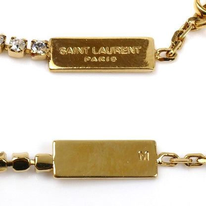 Saint Laurent Rhinestone Cassandra Charm Bracelet