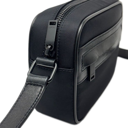 Saint Laurent Shoulder Bag Mini Camp Nylon Leather Black