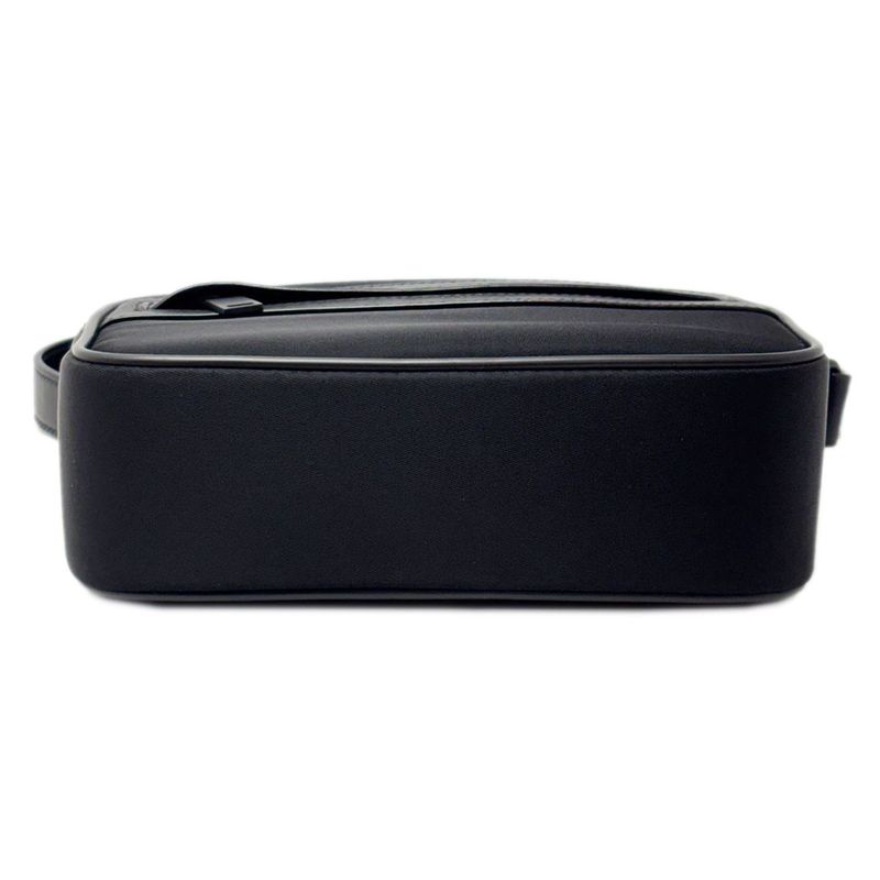 Saint Laurent Shoulder Bag Mini Camp Nylon Leather Black