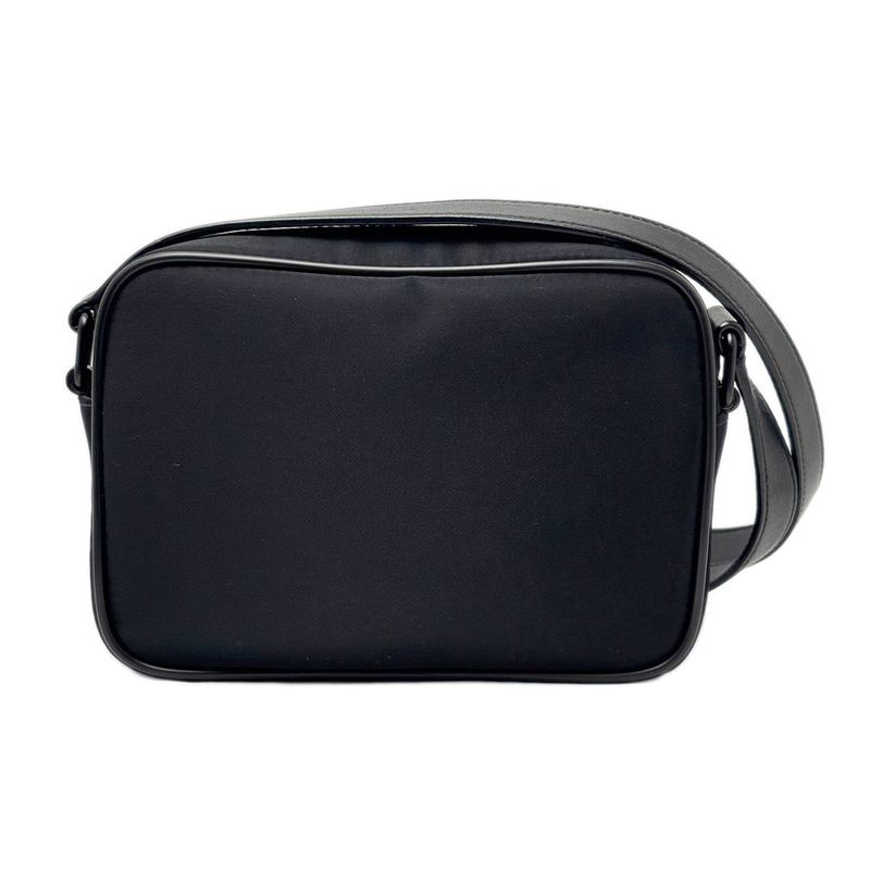 Saint Laurent Shoulder Bag Mini Camp Nylon Leather Black