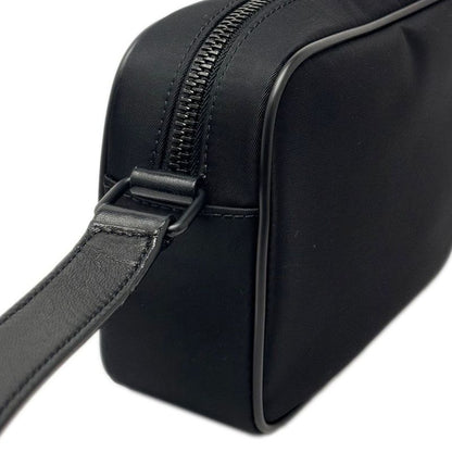 Saint Laurent Shoulder Bag Mini Camp Nylon Leather Black