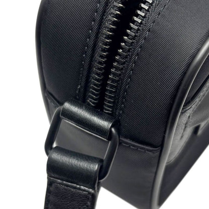 Saint Laurent Shoulder Bag Mini Camp Nylon Leather Black