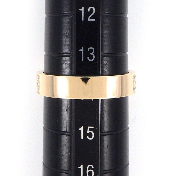 Hermes Ring Kelly Clochette MM Cadena Rock Motif Half Circle Pave