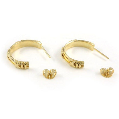 Tiffany & Co Earrings Atlas Hoop 18K Yellow Gold