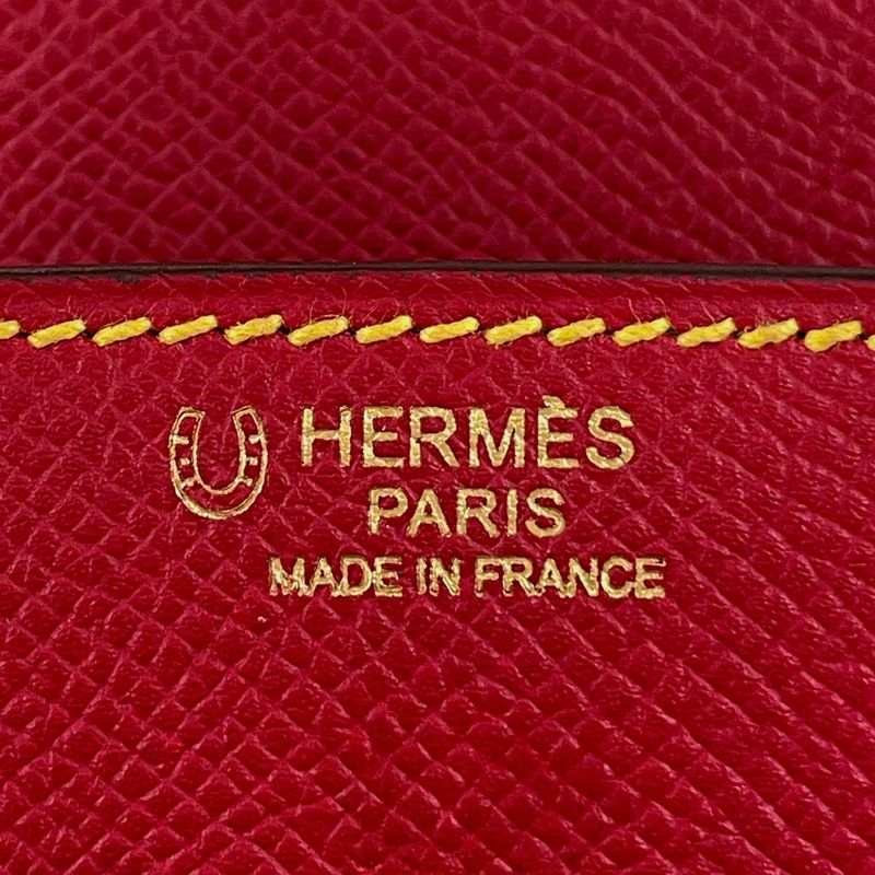 Hermes Birkin 30 Personal Order Handbag Veau Epsom Rouge Casac Bamboo Rouge Kazak Bamboo