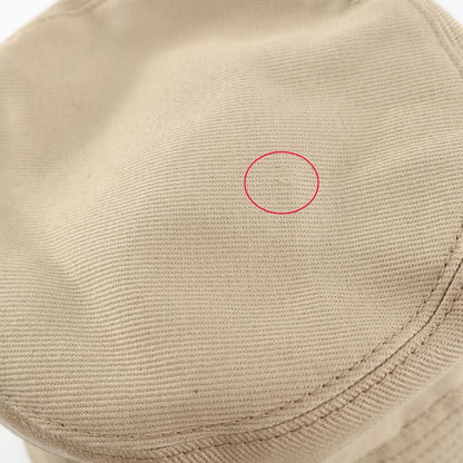 Prada Bucket Hat Logo Embroidery XL Beige