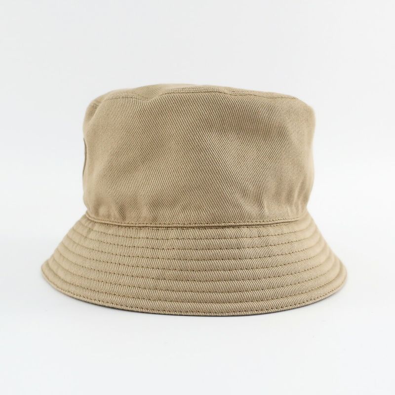 Prada Bucket Hat Logo Embroidery XL Beige