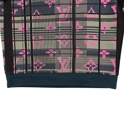 Louis Vuitton Sweatshirt Pullover M Monogram Jacquard Green Pink Sweater