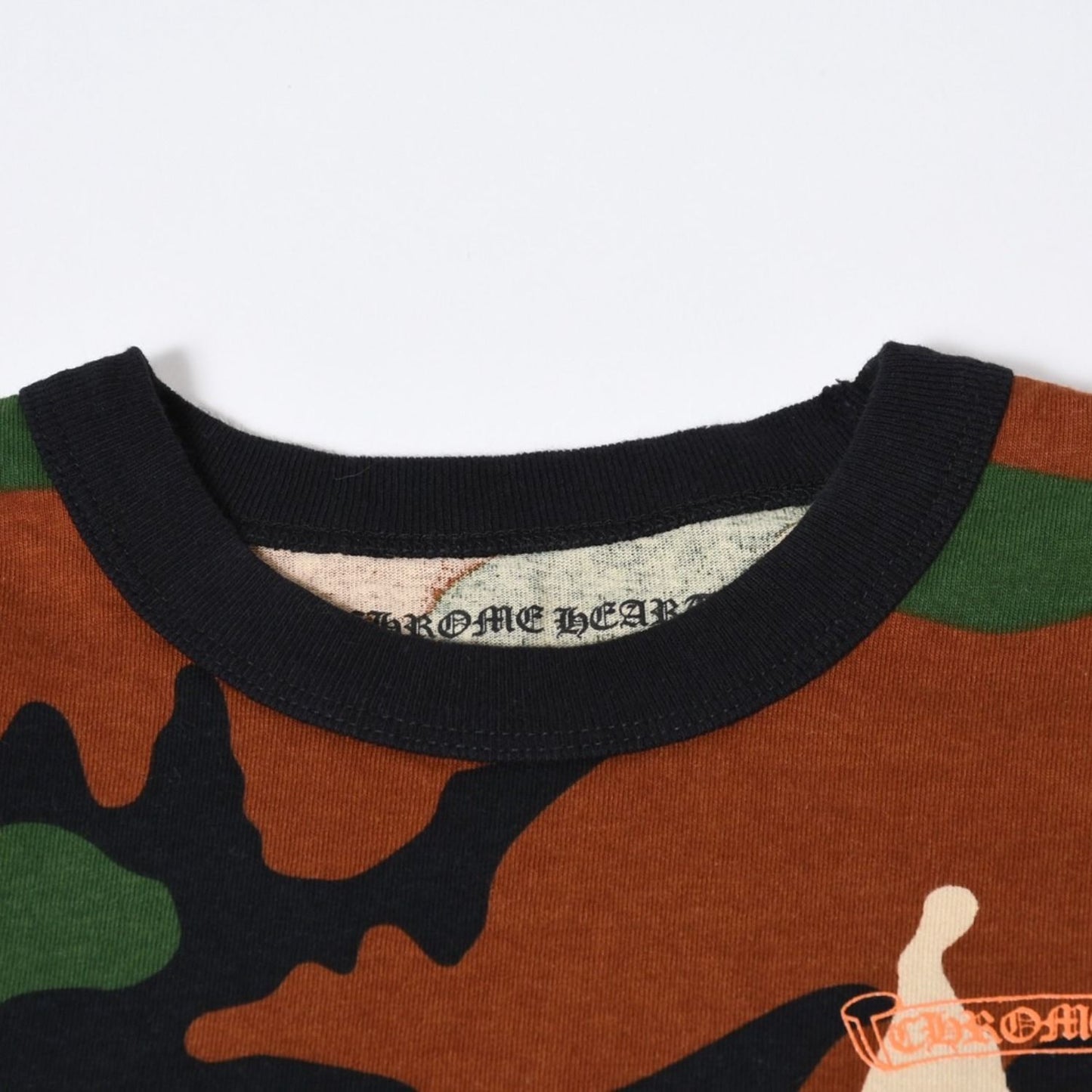 Chrome Hearts Matty Boy Camo Pattern Graphic Crew Neck Long Sleeve T-Shirt S — view 3