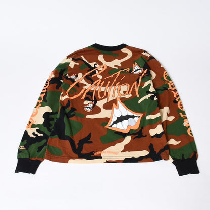 Chrome Hearts Matty Boy Camo Pattern Graphic Crew Neck Long Sleeve T-Shirt S — view 2