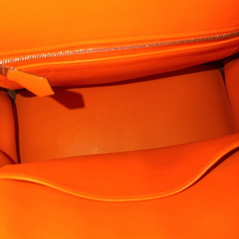 Hermes Handbag Birkin 25 Inner Stitch Swift Orange