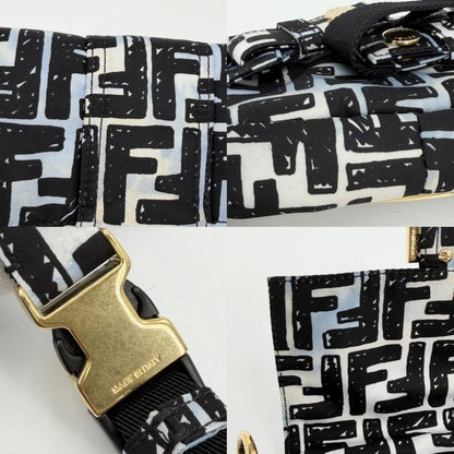 Fendi 2-Way Zucca Shoulder Bag Crossbody Joshua Vides Blue Black White