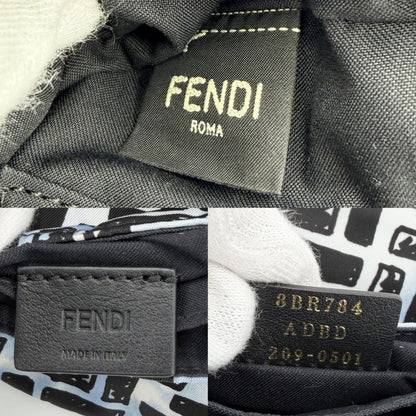Fendi 2-Way Zucca Shoulder Bag Crossbody Joshua Vides Blue Black White