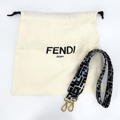 Fendi 2-Way Zucca Shoulder Bag Crossbody Joshua Vides Blue Black White
