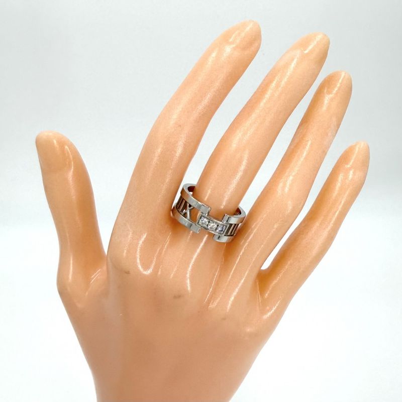 Tiffany & Co Ring Atlas Open 18K WG