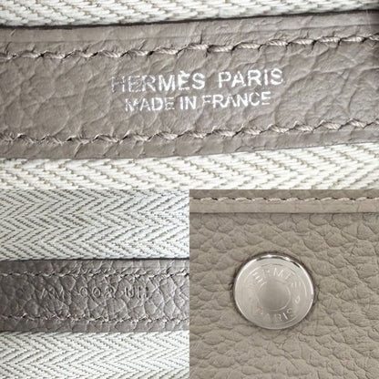 Hermes Handbag Garden Party PM Tote Leather Beige