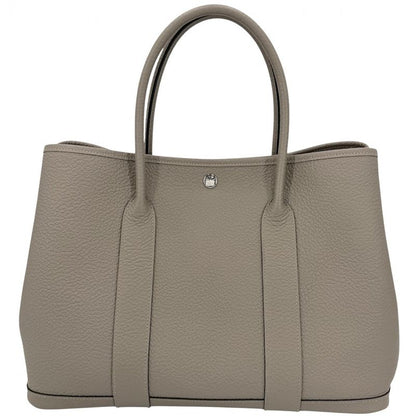 Hermes Handbag Garden Party PM Tote Leather Beige