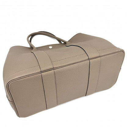 Hermes Handbag Garden Party PM Tote Leather Beige