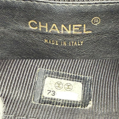 Chanel Handbag Quilted CC Logo Tote Shoulder Lambskin