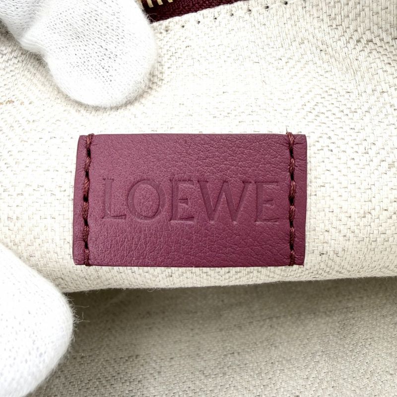 Loewe Clutch Oblong Pouch Second Ply Crimson Bordeaux