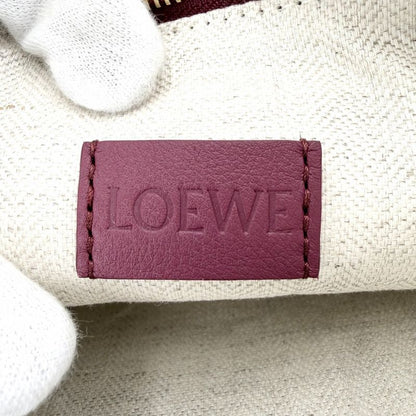 Loewe Clutch Oblong Pouch Second Ply Crimson Bordeaux