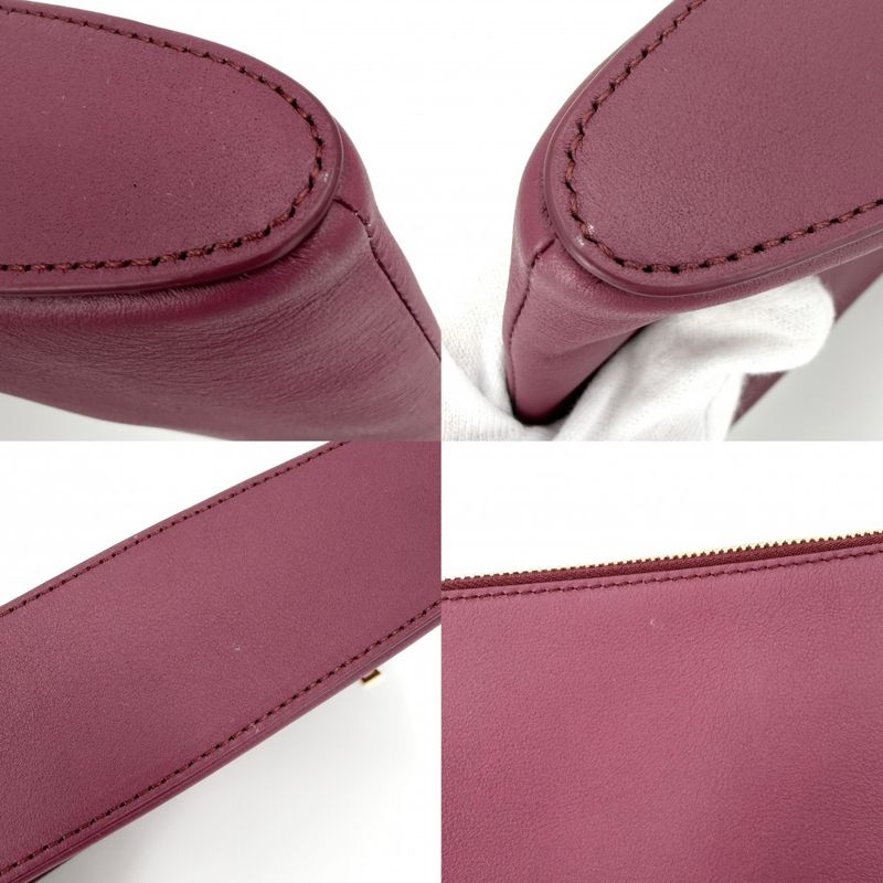 Loewe Clutch Oblong Pouch Second Ply Crimson Bordeaux