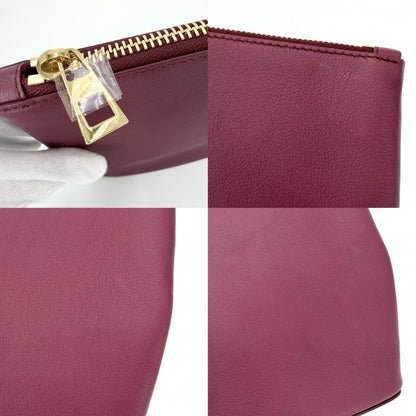 Loewe Clutch Oblong Pouch Second Ply Crimson Bordeaux