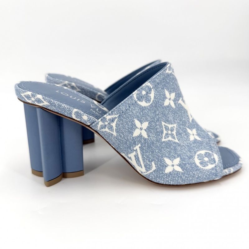 Louis Vuitton Sandals Monogram Denim