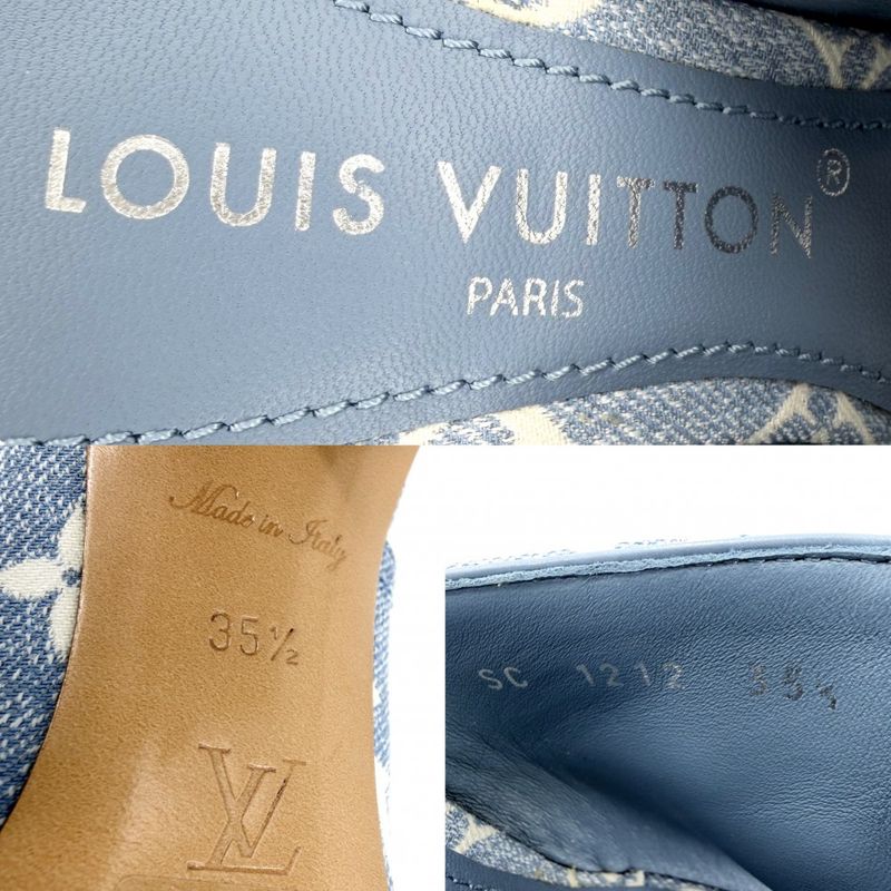 Louis Vuitton Sandals Monogram Denim