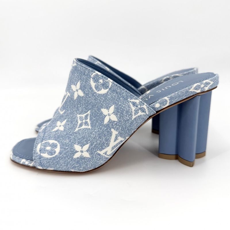 Louis Vuitton Sandals Monogram Denim