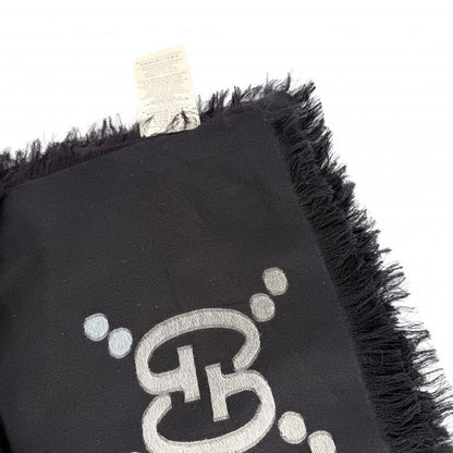 Gucci Shawl Su GG Total Pattern Ska-f Cotton Black Multicolor