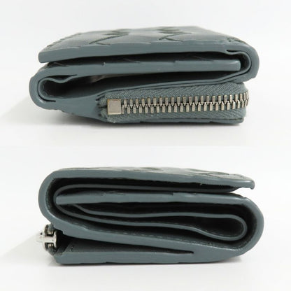 Bottega Veneta Trifold Wallet Intrecciato Gray Leather